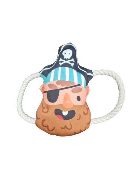 Pirate Man Dog Toy - Interactive Toy for Playful Pups